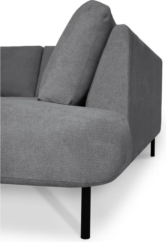 Colțar gri închis (cu colț pe partea dreaptă/în formă de "U") Hero – Scandic