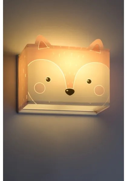 Dalber 64588 - Aplică perete copii LITTLE FOX 1xE27/60W/230V