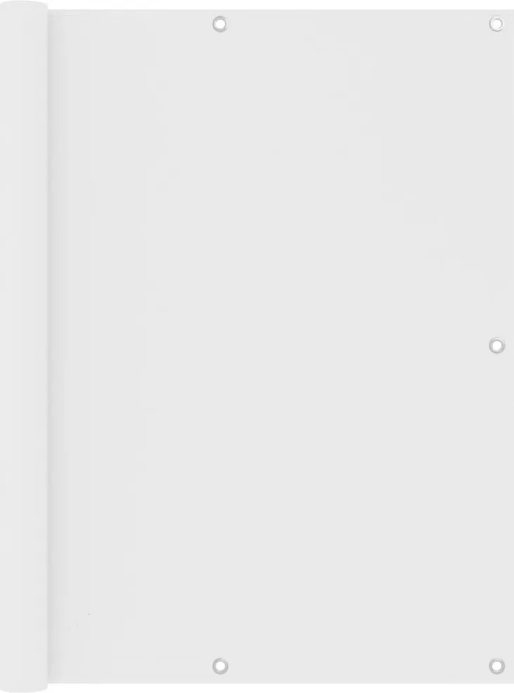 vidaXL Paravan de balcon, alb, 120 x 500 cm, țesătură oxford