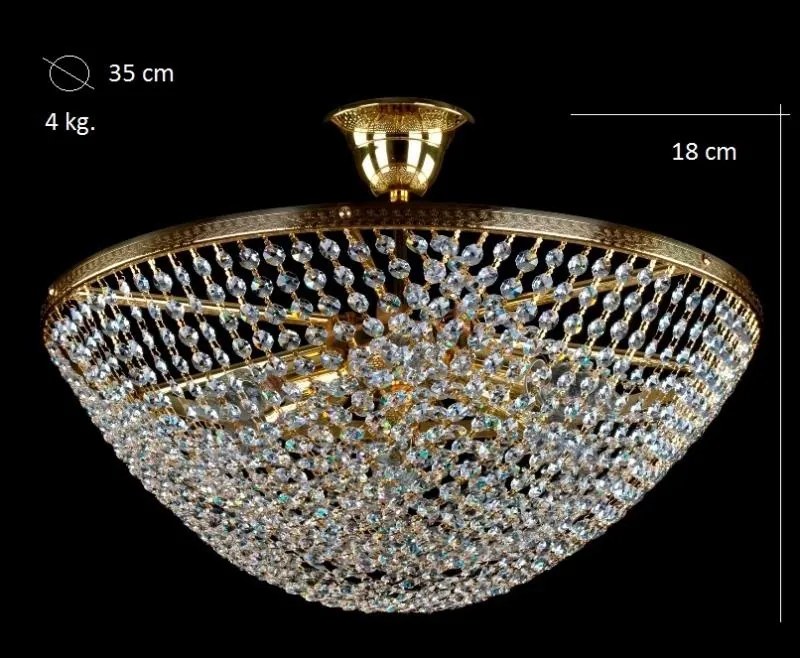 Plafonier cristal Bohemia diametru 35cm Lauren I CE