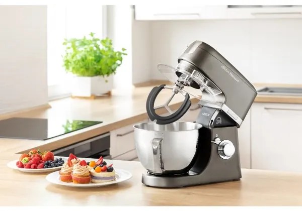 Robot de bucătărie cu castron din oțel inoxidabil Sencor 1000W/230V gri