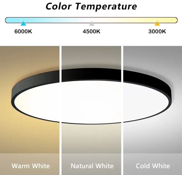 Brilagi - Lampă LED reglabilă POOL SMART, 180 W, 230 V, Ø 120 cm, Wi‑Fi Tuya, negru + telecomandă