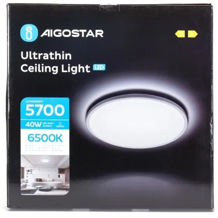Aigostar - Plafonieră LED pentru baie LED/40W/230V 6500K d. 54 cm IP44