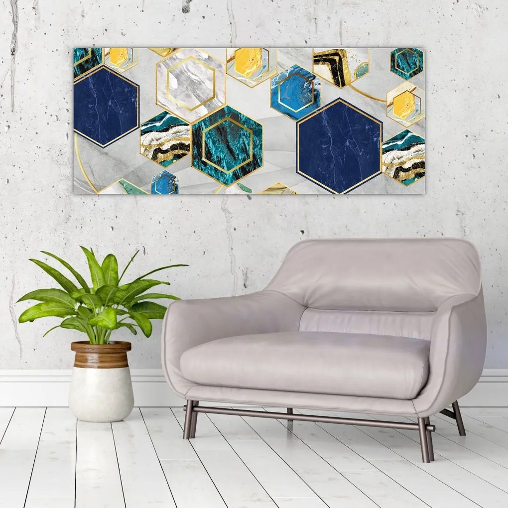 Tablou - Compoziție de marmură (120x50 cm)