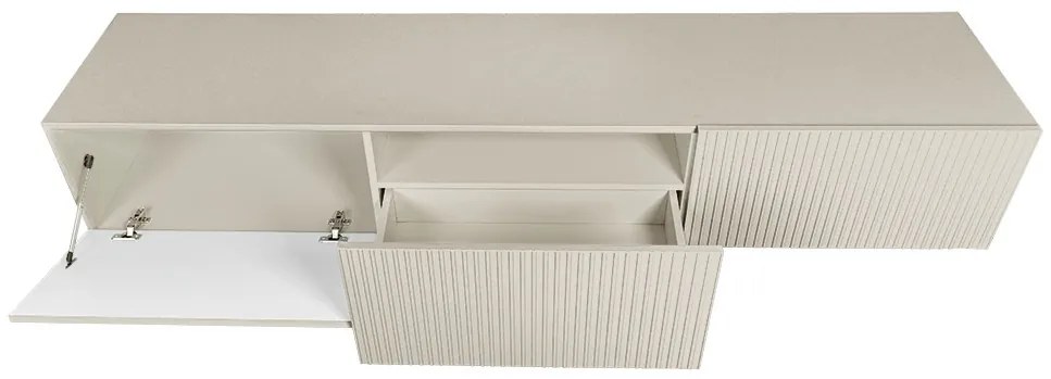 Comodă TV suspendată Nicole 200 cm cu sertar - mat cașmir