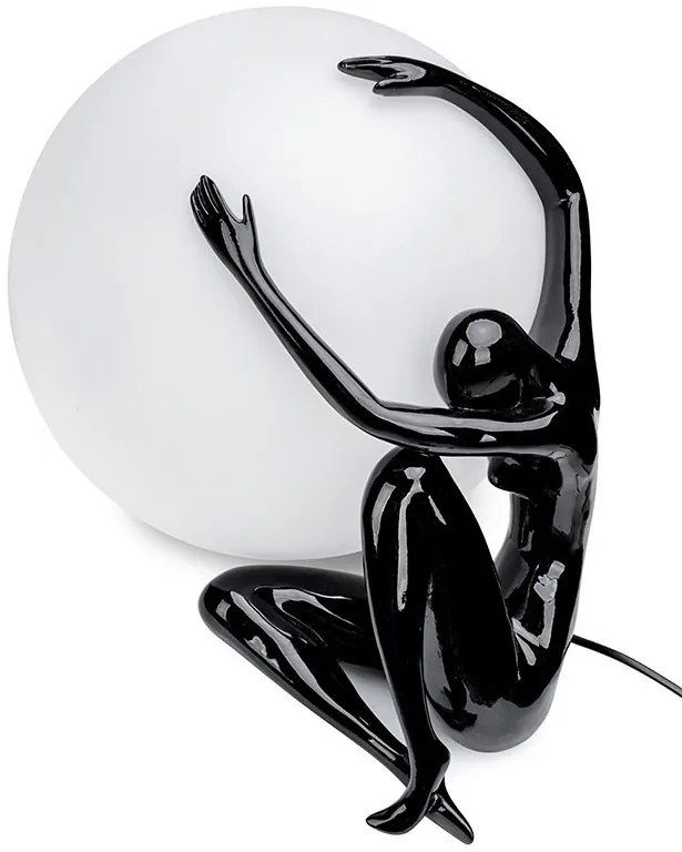 Lampa de podea decorativa cu design original Woman 50 negru