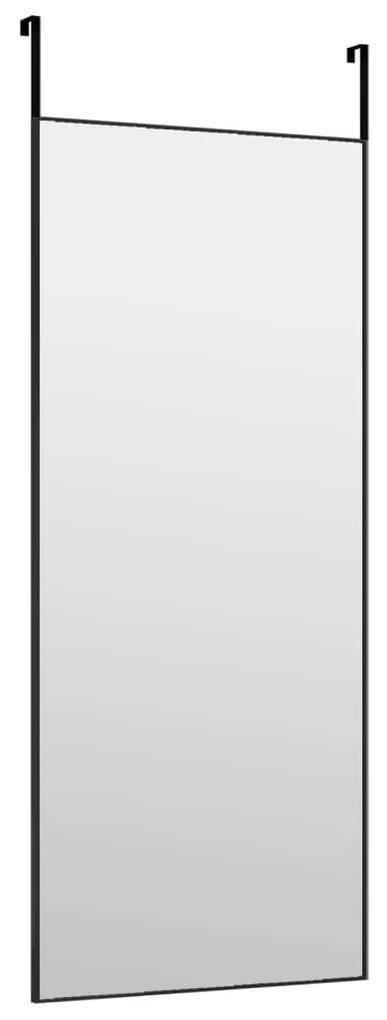 Oglinda pentru usa, negru, 40x100 cm, sticla si aluminiu 1, Negru, 40 x 100 cm