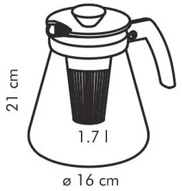 Ceainic cu infuzoare Tescoma TEO 1,7 l