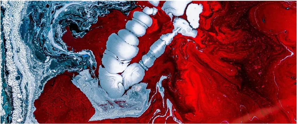 Tablou cu pete abstarcte (120x50 cm)