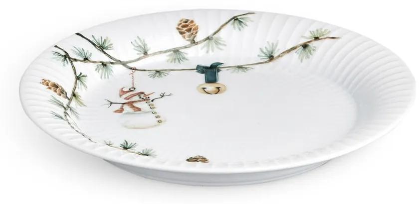 Farfurie din porțelan pentru Crăciun Kähler Design Hammershoi Christmas Plate, ⌀ 22 cm