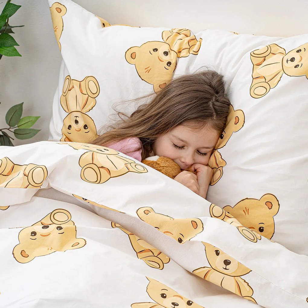 Lenjerie de pat din bumbac 4Home Teddies , 140 x200 cm, 70 x 90 cm, 140 x 200 cm, 70 x 90 cm