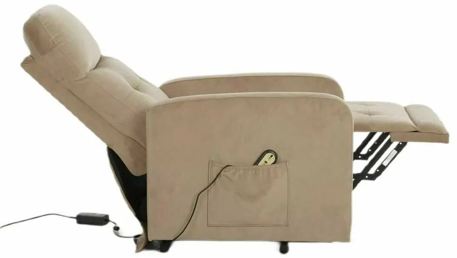 Scaun reclinabil Lennox II Velvet, bej