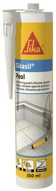 Silicon pentru piscine Sikasil Pool alb 300 ml