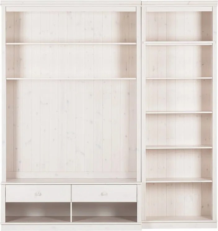 Set TV alb din lemn de pin 214x223 cm Anita – Støraa