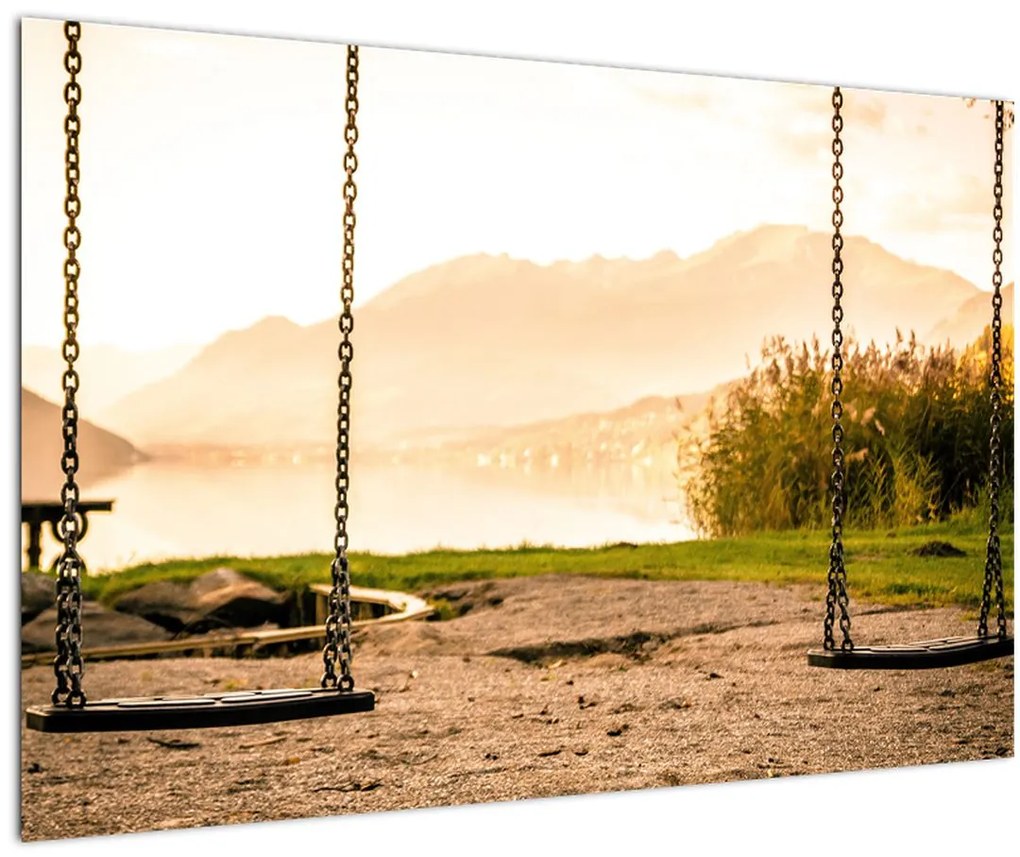 Tablou - balansoar în natură (90x60 cm)