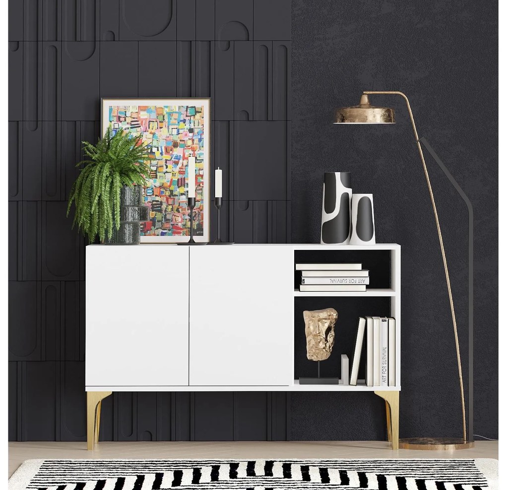 Dulap Batune (alb + auriu) . 1093410