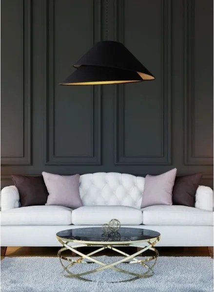 Lustră pe cablu Duolla COCO 1xE27/40W/230V d. 50 cm negru