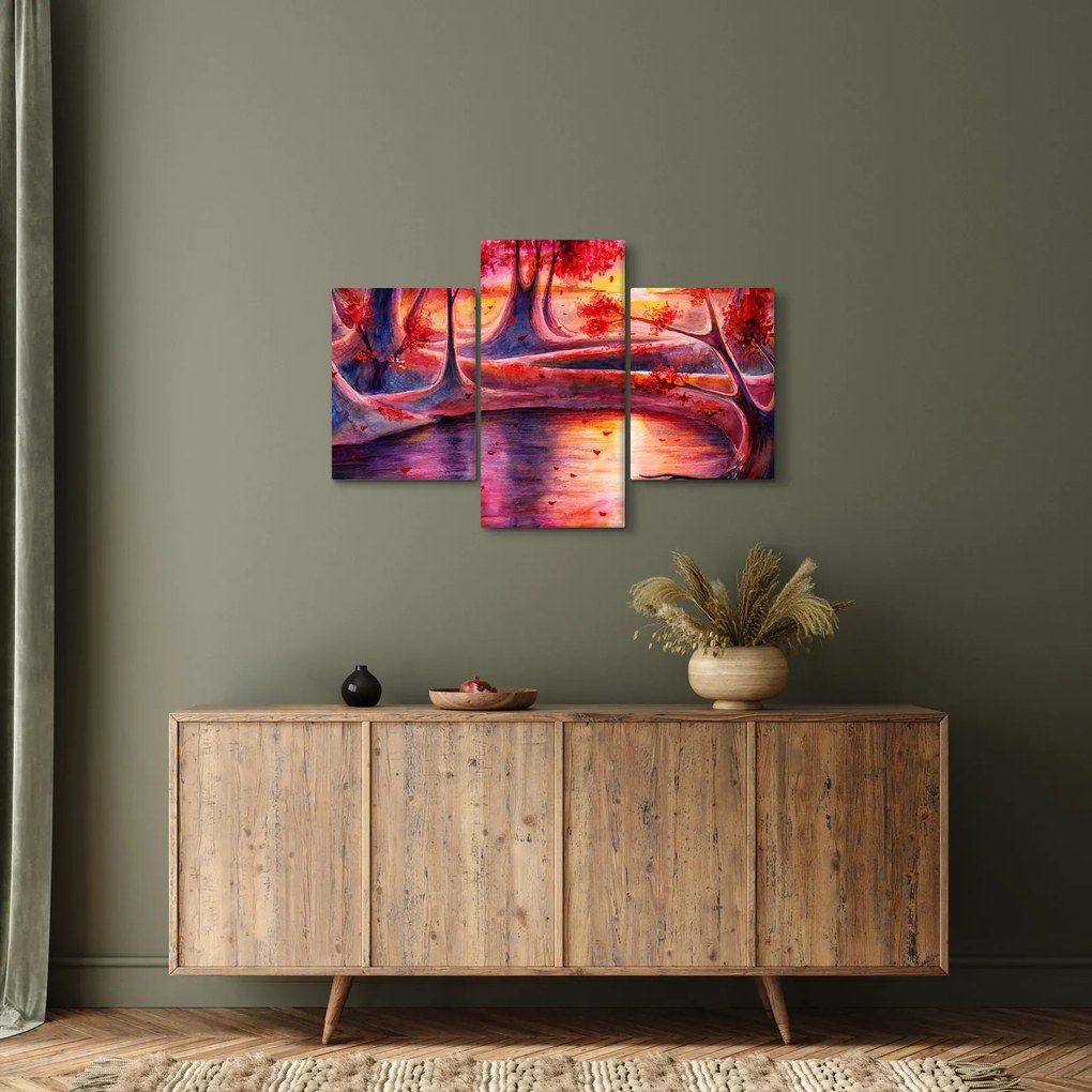 Tablou cu pădurea fermecată (90x60 cm)