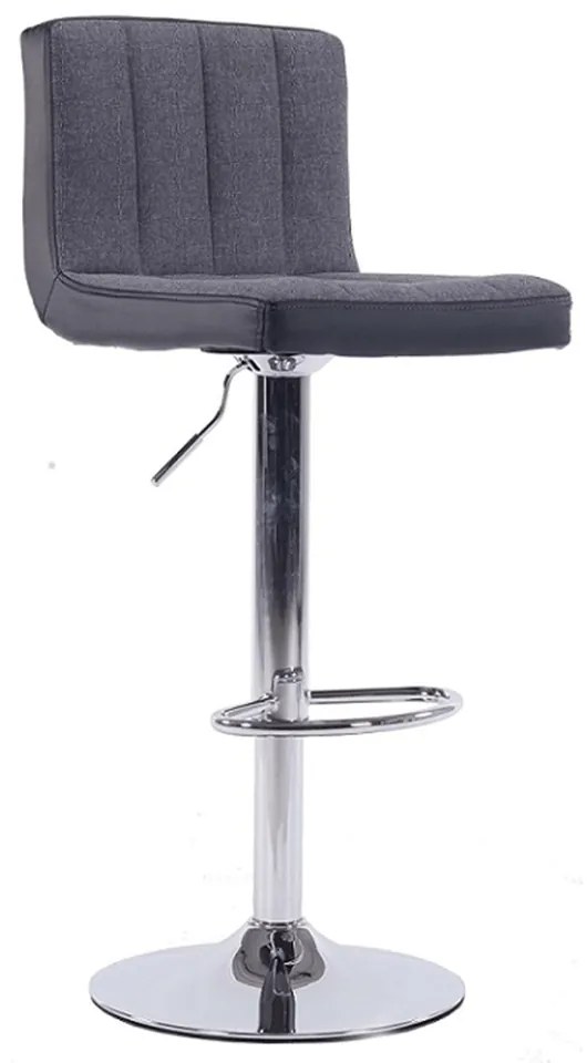Scaun bar, gri/negru, HILDA