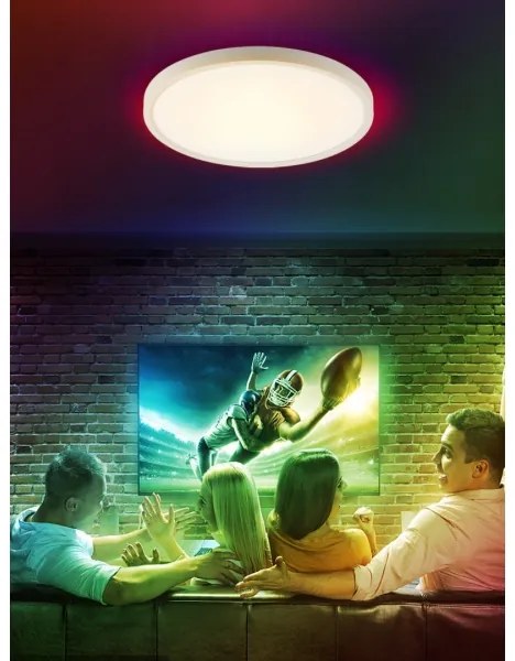 Plafonieră LED RGB dimabilă Immax NEO 07169-W60 TUDO 65W/230V Wi-Fi Tuya + telecomandă