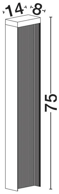 Stalp exterior H-75cm LED IP65 ALLEY