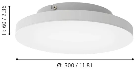 Plafonieră LED RGBW dimabilă TURCONA-Z LED/15,7W/230V Eglo 900054