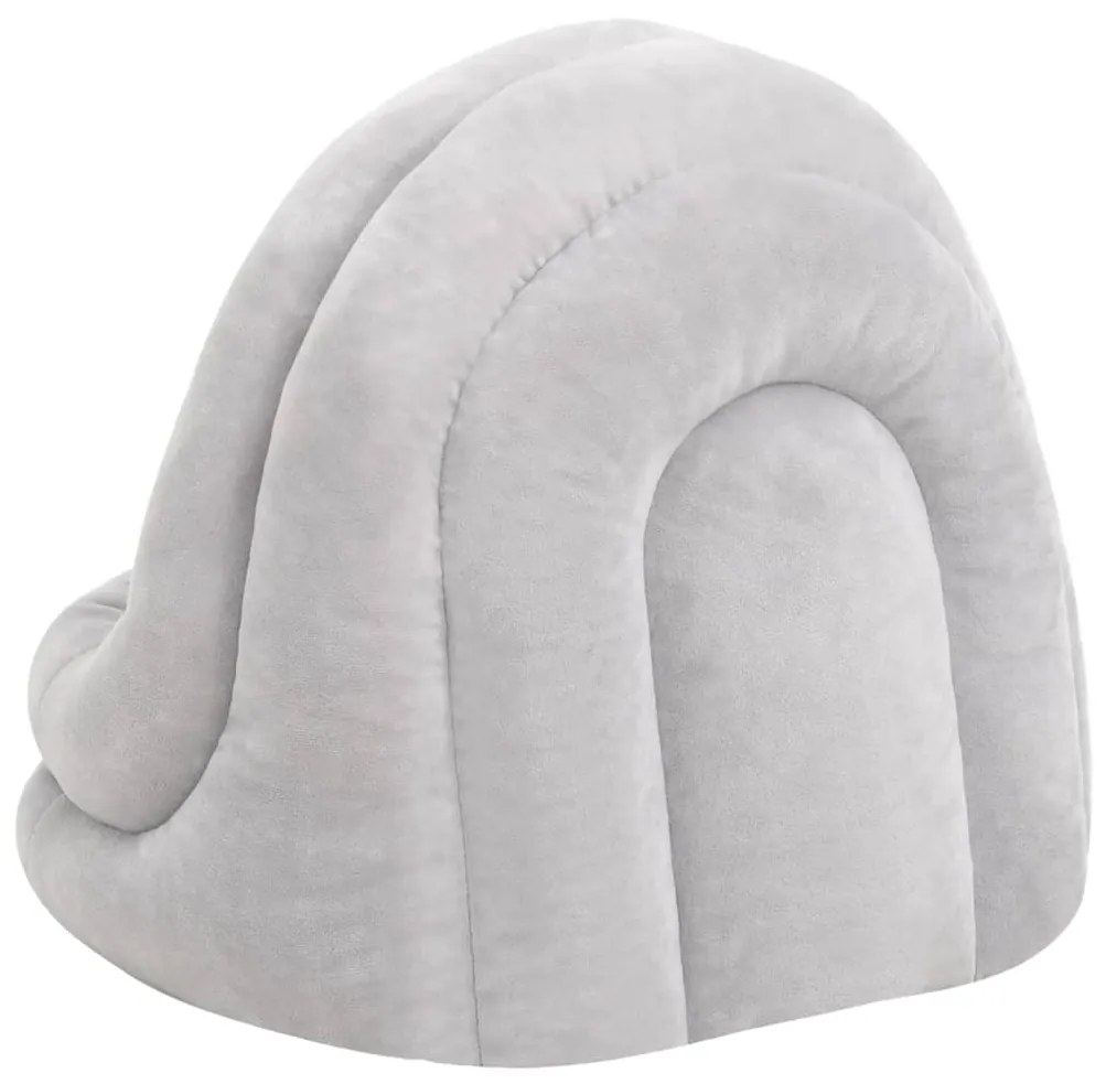 Pat pentru pisici, gri si crem, 40x40x35 cm Gri, 40 x 40 x 35 cm