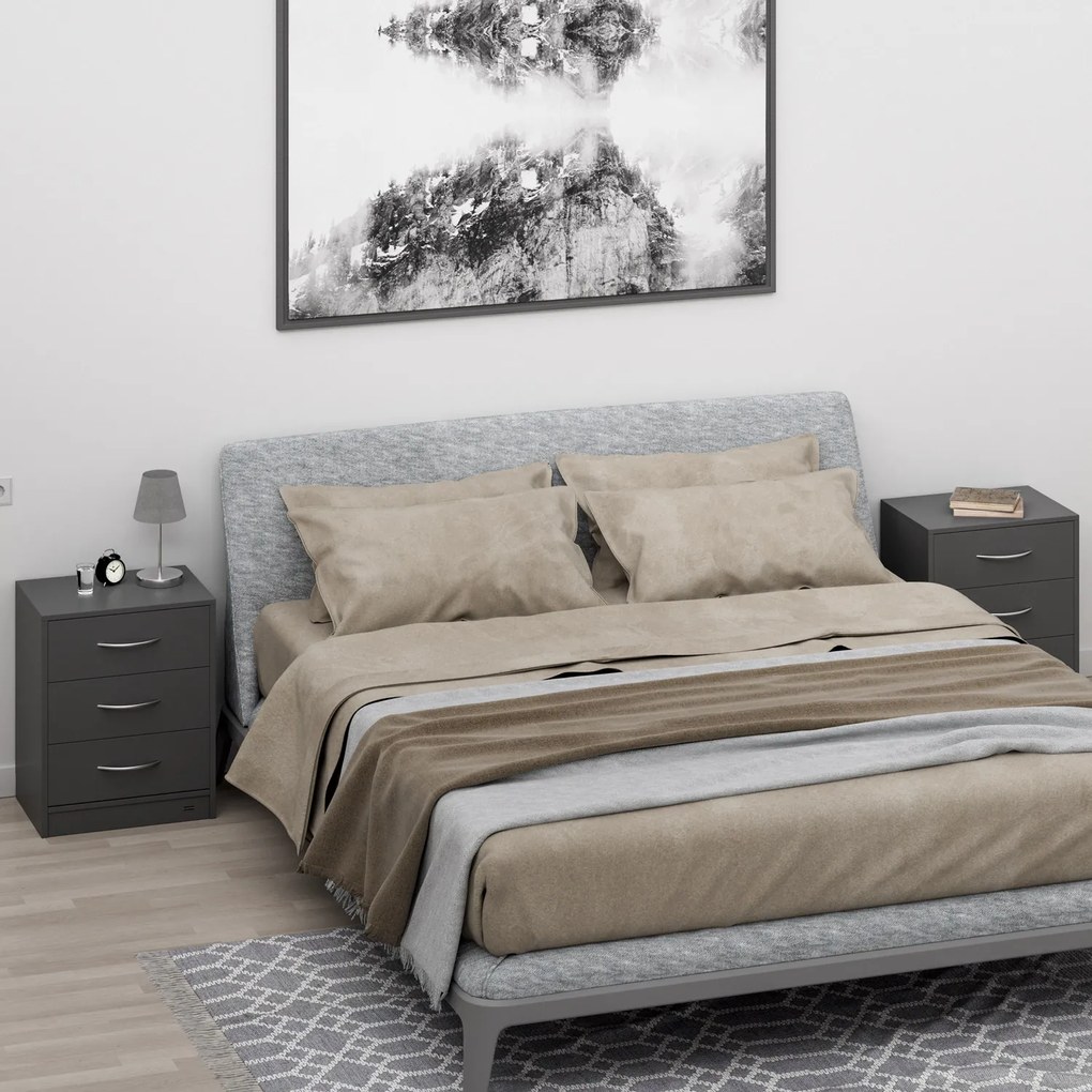 Deuba Noptiera Eloise 54x39x28cm - LED antracit