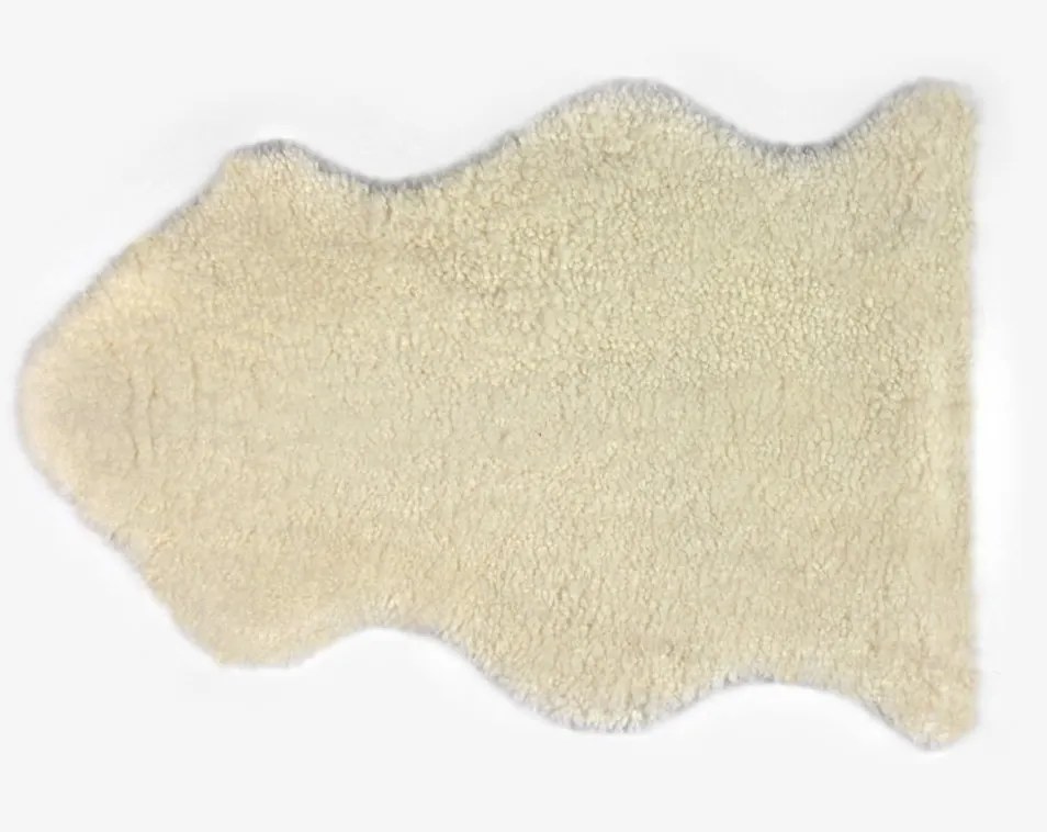 Blana de oaie Short Wool Curly Single 90x60cm