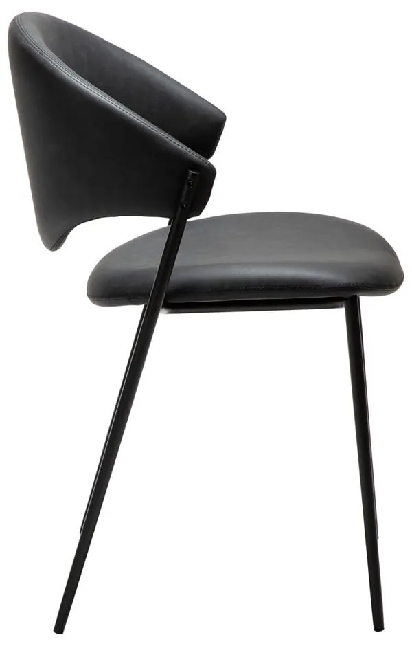 Scaun de dining negru din imitație de piele Zone – DAN-FORM Denmark