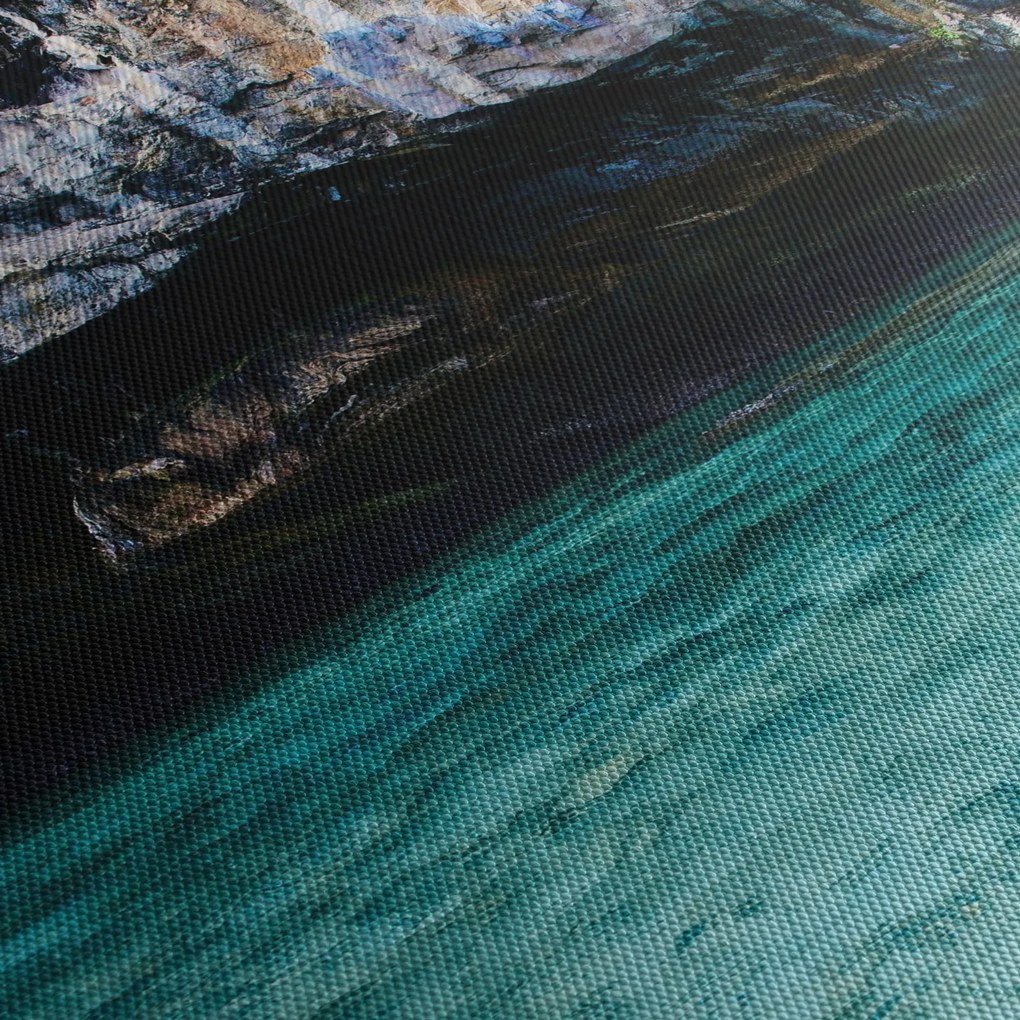Tablou cu apă și stâci (120x50 cm)