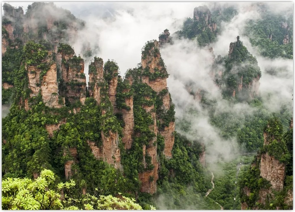 Tablou - Parcul Național Zhangjiajie, China (70x50 cm)