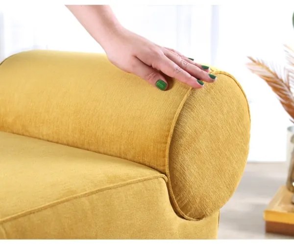 Taburet TIKI 47x45 cm galben