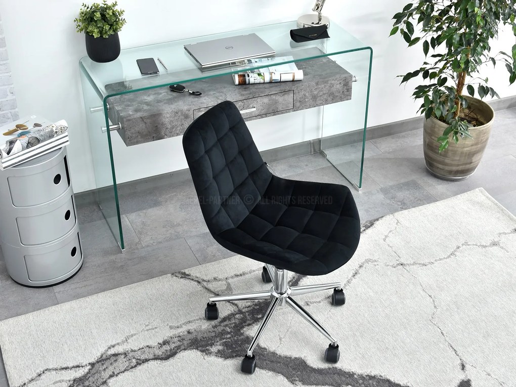 Scaun Eleanor (negru + crom). 1110005