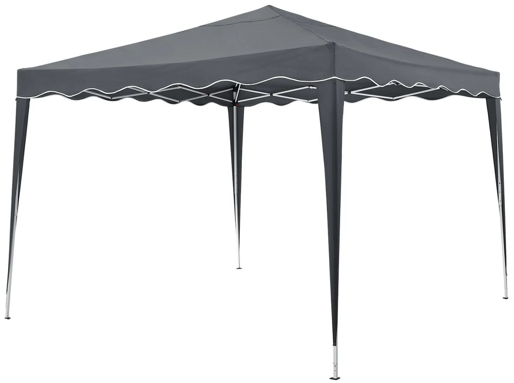 Pavilion pliabil "Vivara" 3 x 3 m gri, cu ambalaj pentru transport