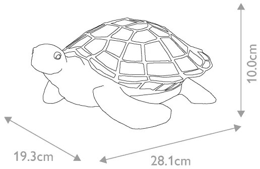 Elstead QZ-SAWBACK-TL - Corp de iluminat decorativ LED TIFFANY 1xG9/3W/12/230V țestoasă