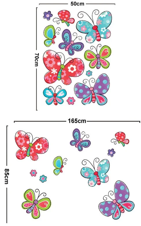 Sticker perete Happy Butterflies