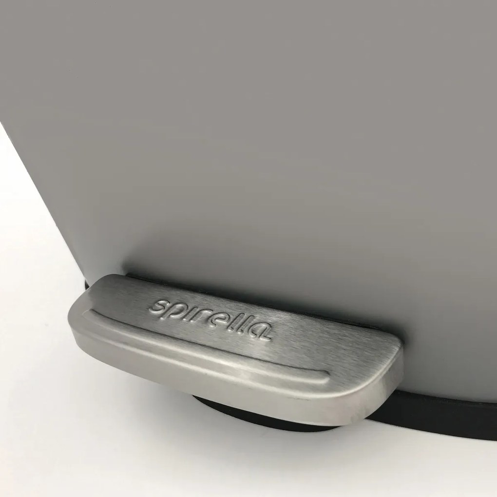 Coș de gunoi cu pedală soft-close Spirella Akira 12 l, gri-maro mat, 12 l