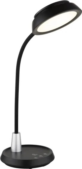 Globo 58496S - Lampă de birou LED tactilă reglabilă KIRK LED/12W/230V, neagră