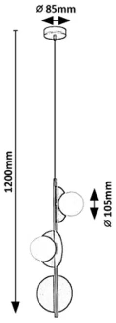 Lustra/Pendul stil modern Jules 3L