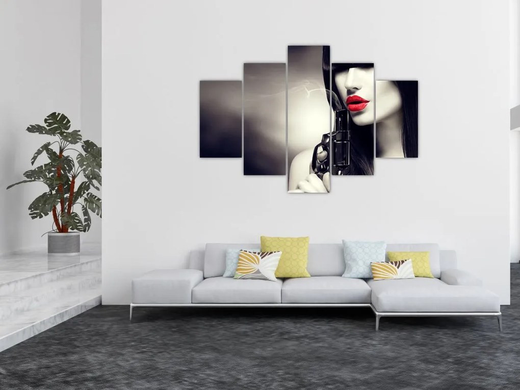 Tablou - Femeia misterioasă (150x105 cm)