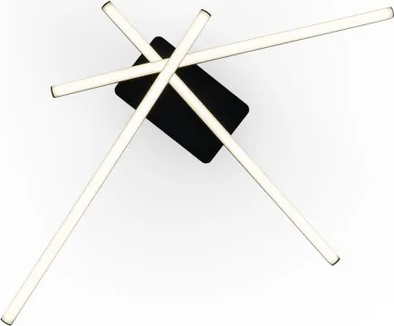 Brilagi - Plafonieră LED STRIPES, 30W/230V, neagră