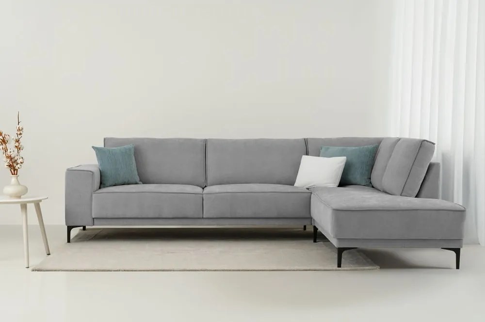 Colțar gri (cu colț pe partea dreaptă/în formă de ”L”) Copenhagen – Scandic