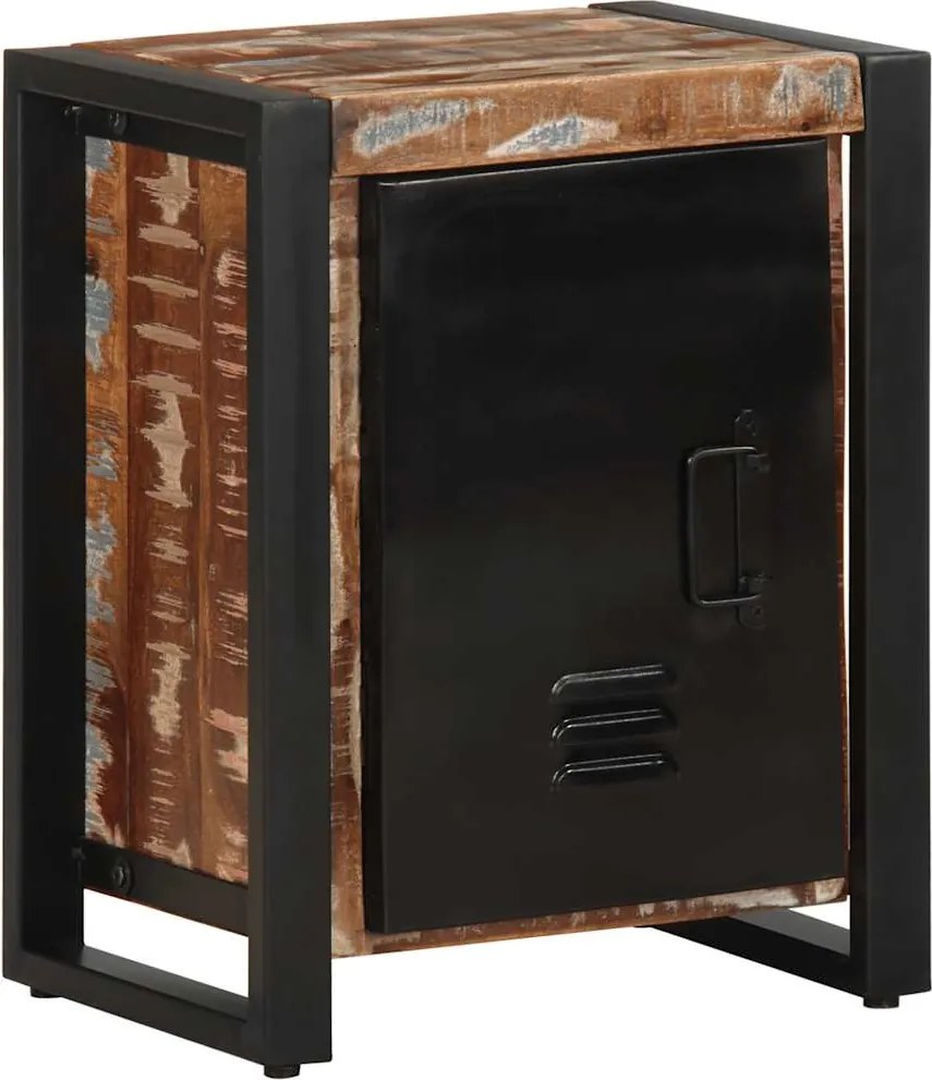 vidaXL Noptiera multicolor 40x30x51 cm lemn masiv recuperat