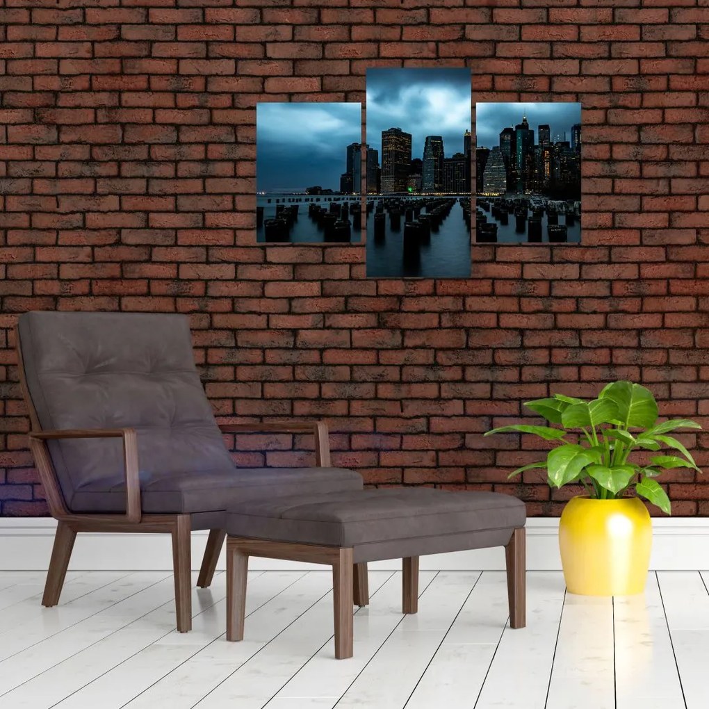 Tablou - Privire spre Zgârâie nori din New York (90x60 cm)