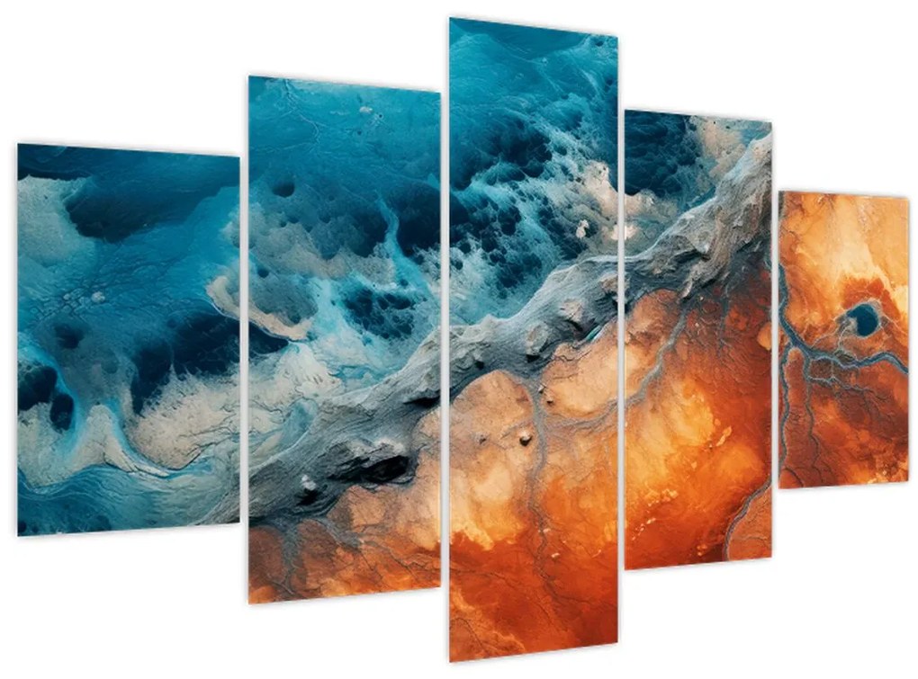 Tablou - Apă și foc (150x105 cm)