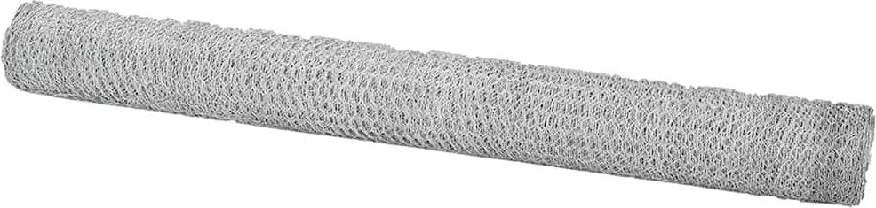 vidaXL Gard hexagonal Argintiu 1,5 x 50 m Oțel galvanizat