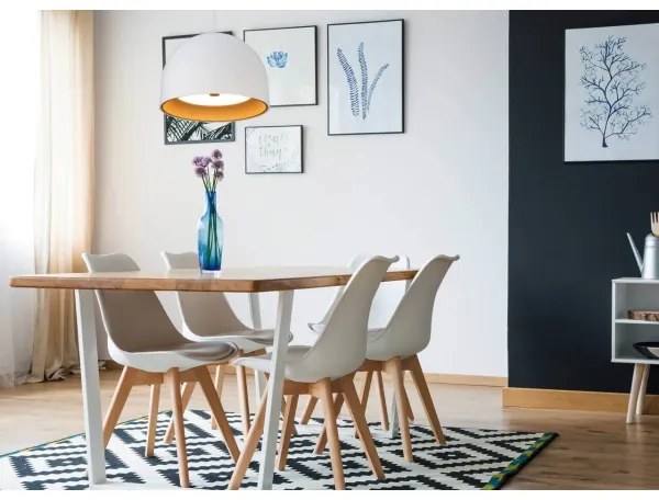 Lustră pe cablu GRAVITY 3xE27/7W/230V albă Klausen 113005