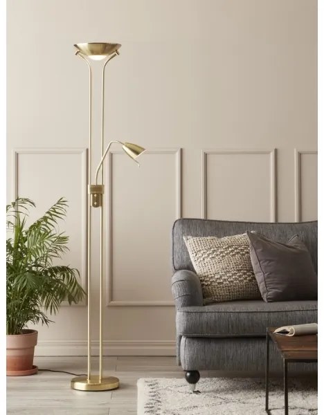 Lampadar dimabil DETROIT 1xR7s/300W + 1xGU10/35W/230V alamă Markslöjd