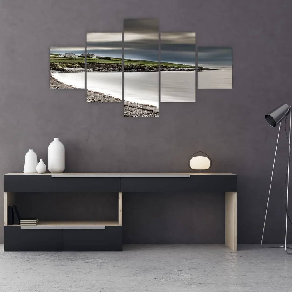 Tablou cu lac în amurg (125x70 cm), în 40 de alte dimensiuni noi
